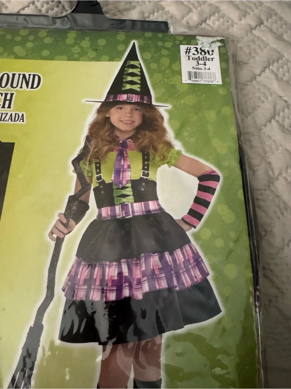 Toddler Costume - Spellbound Witch Green & Purple